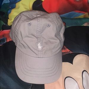 Gray polo hat